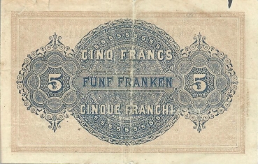 5 Franken 1914 Staatskasse, Deutsch